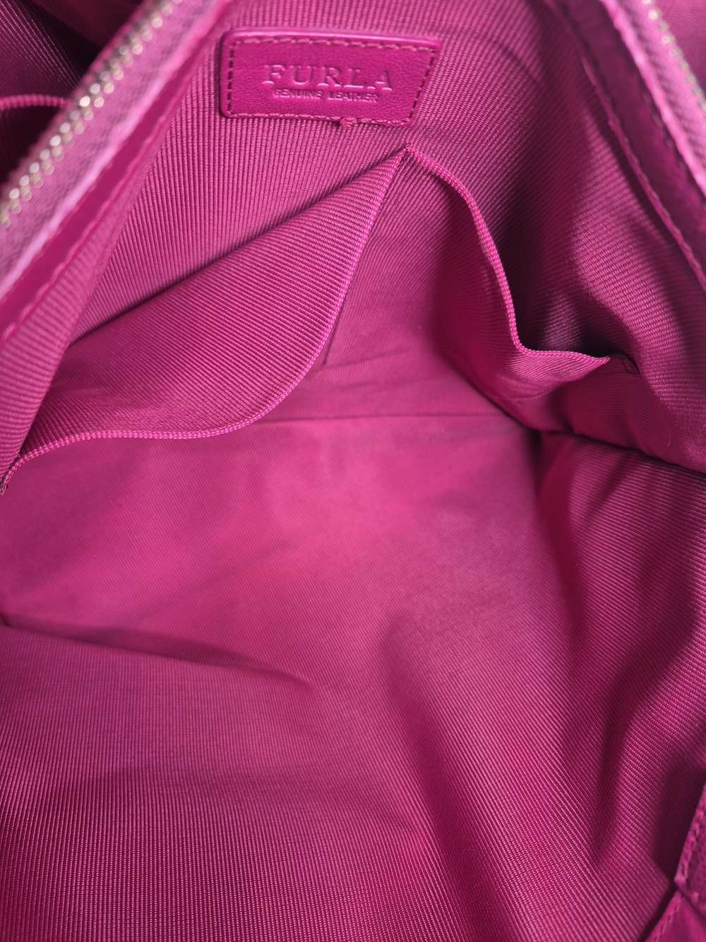 Furla Fuschia Pink Shoulder Tote Bag COA - Picture 13 of 15